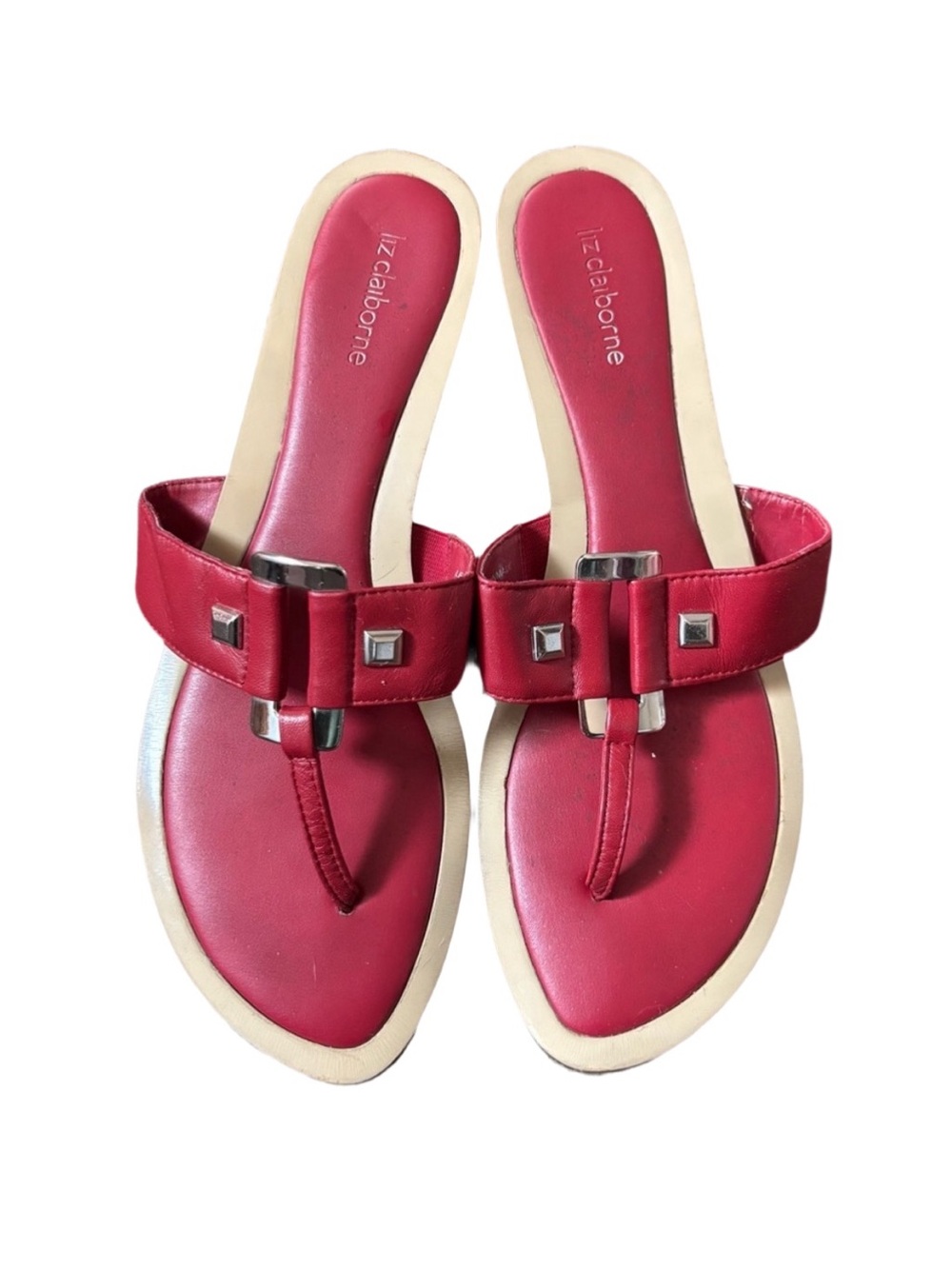 Y2K Liz Claiborne Red Sandals